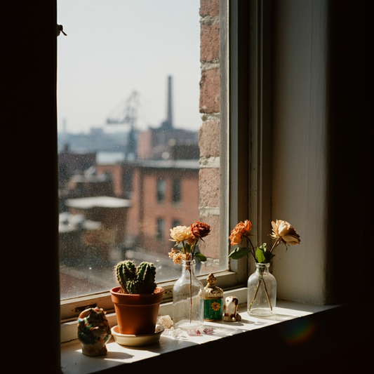 Cactus Flower: Desert Dreams in a Brooklyn Window